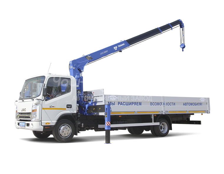 Кран-манипулятор JAC N80 с КМУ Чайка-Tadano