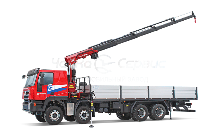 Кран-манипулятор Hongyan Stralis (8x4) с КМУ Чайка NR821 5S