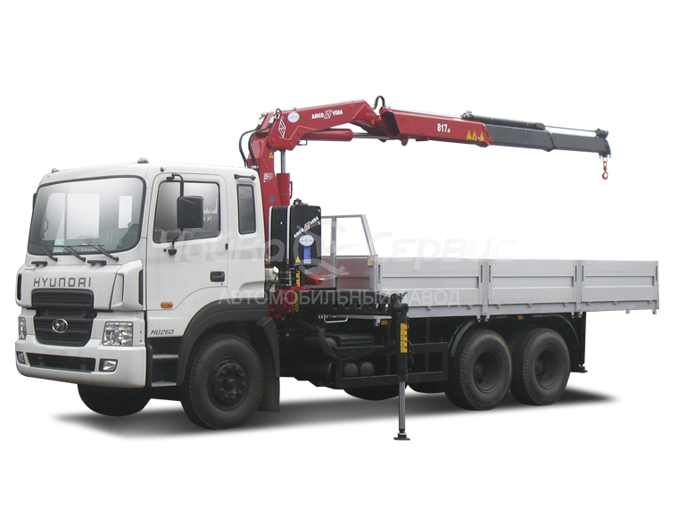 Кран-манипулятор Hyundai HD-260 с КМУ Чайка