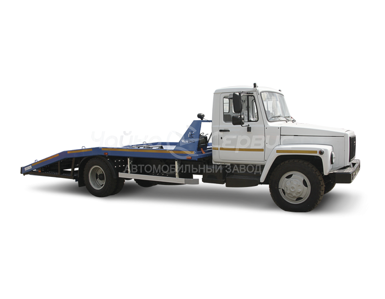 Эвакуатор ГАЗ-3309/ГАЗ-33086 с ломаной платформой 