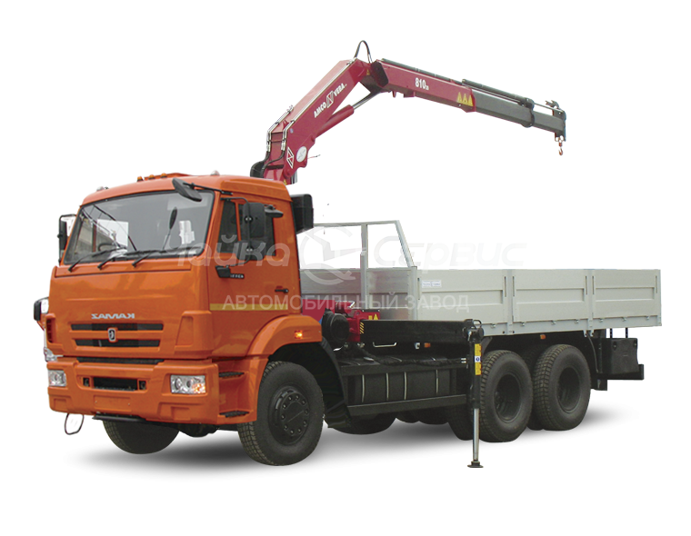 Кран-манипулятор КАМАЗ-65115 с КМУ Чайка
