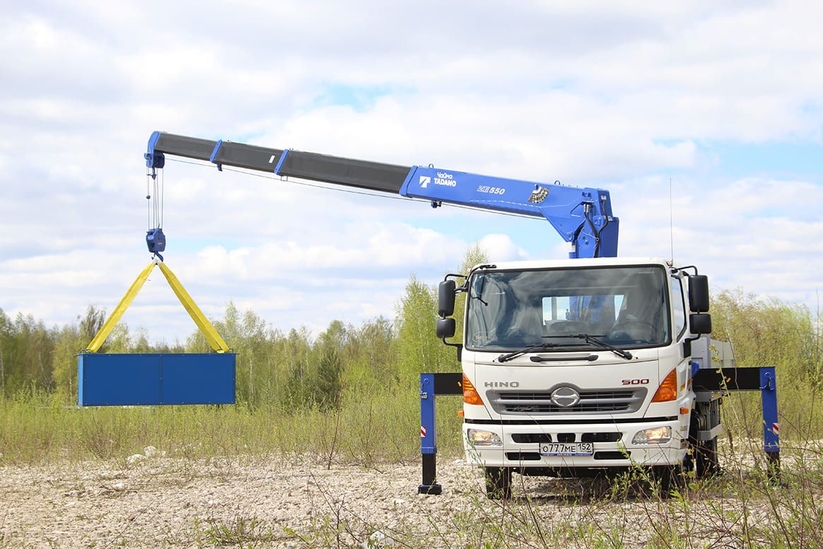 Кран Чайка-Tadano TM-ZE554HS на базе шасси HINO-500