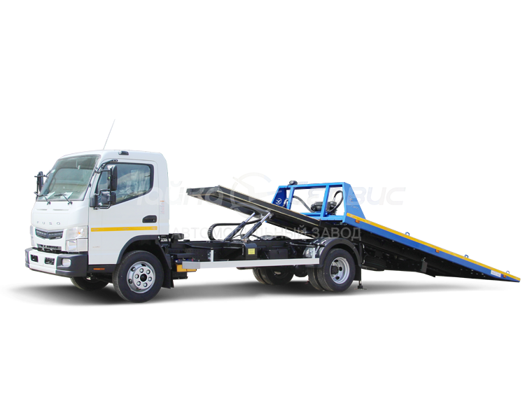 Эвакуатор Mitsubishi Fuso FE85D со сдвижной платформой