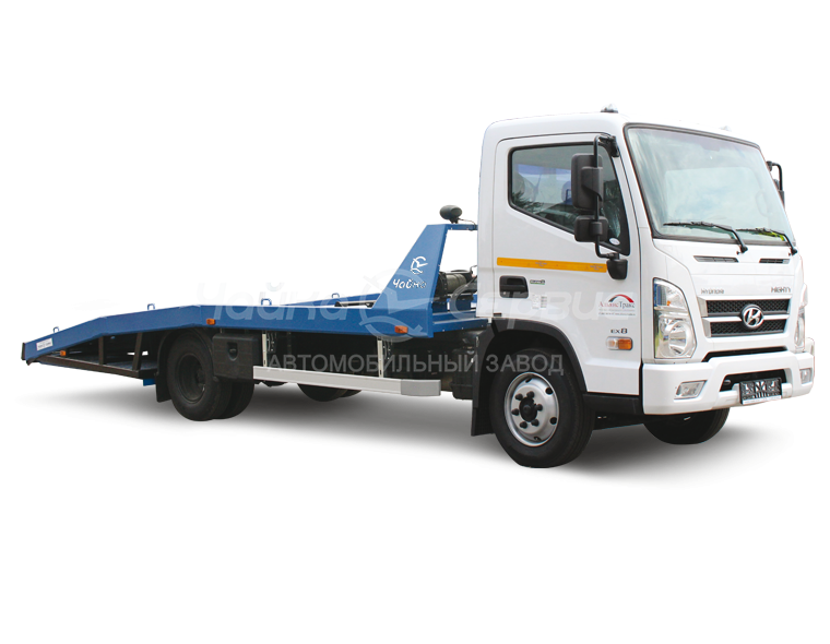 Эвакуатор Hyundai Mighty с ломаной платформой