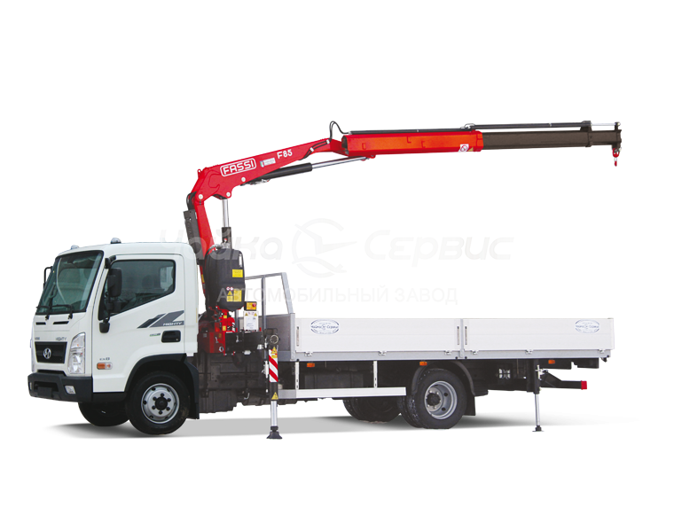 Кран-манипулятор Hyundai HD Mighty с КМУ Чайка-Fassi
